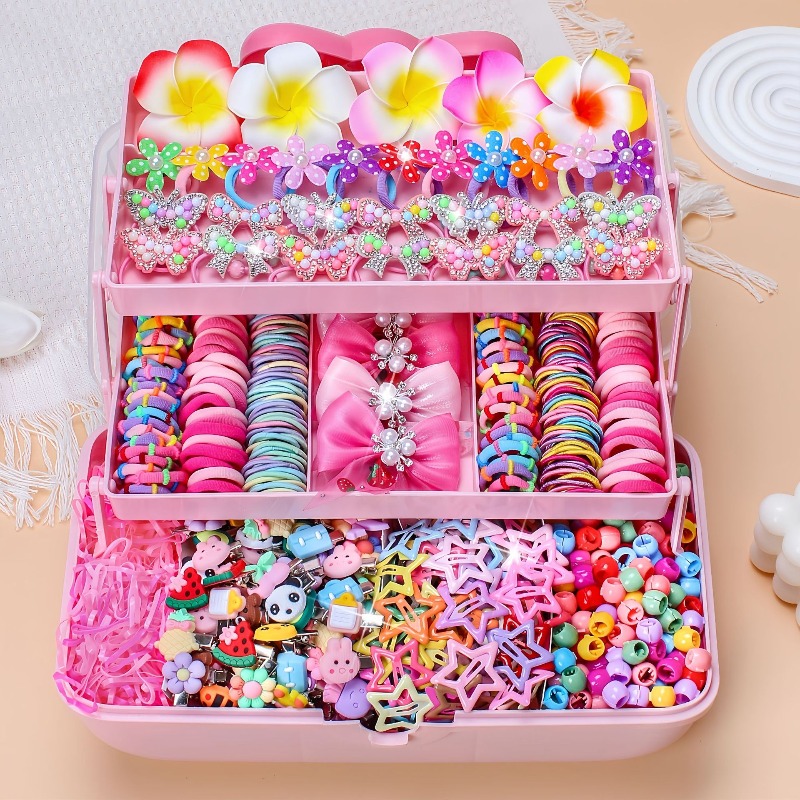Travel Accessories Girls - 546Pcs Set Aksesoris Rambut Elastis Tinggi