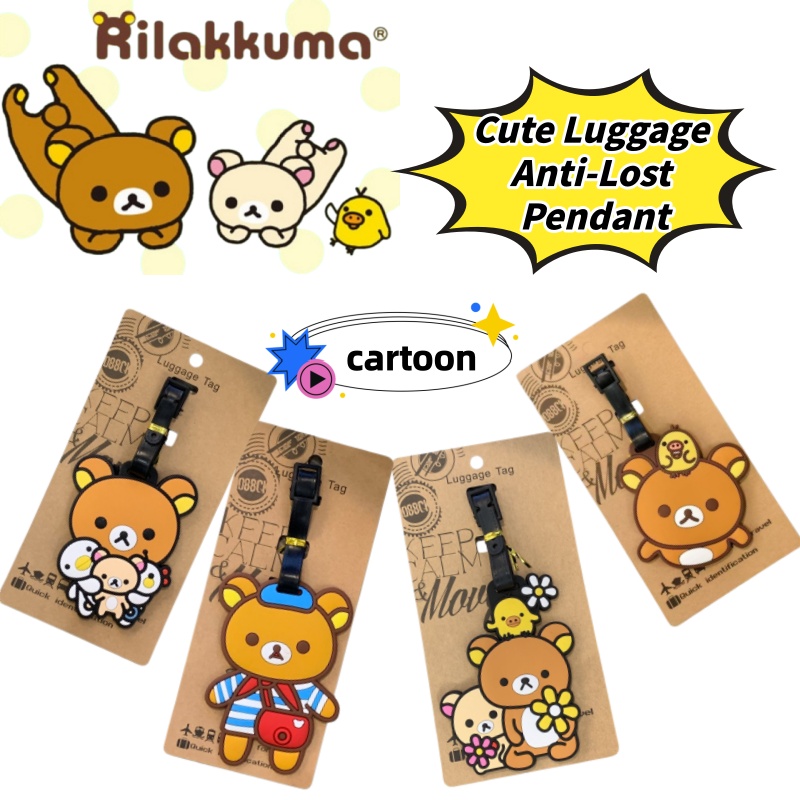 Travel Accessories International - Tag Bagasi Kreatif Rilakkuma yang Dipersonalisasi,