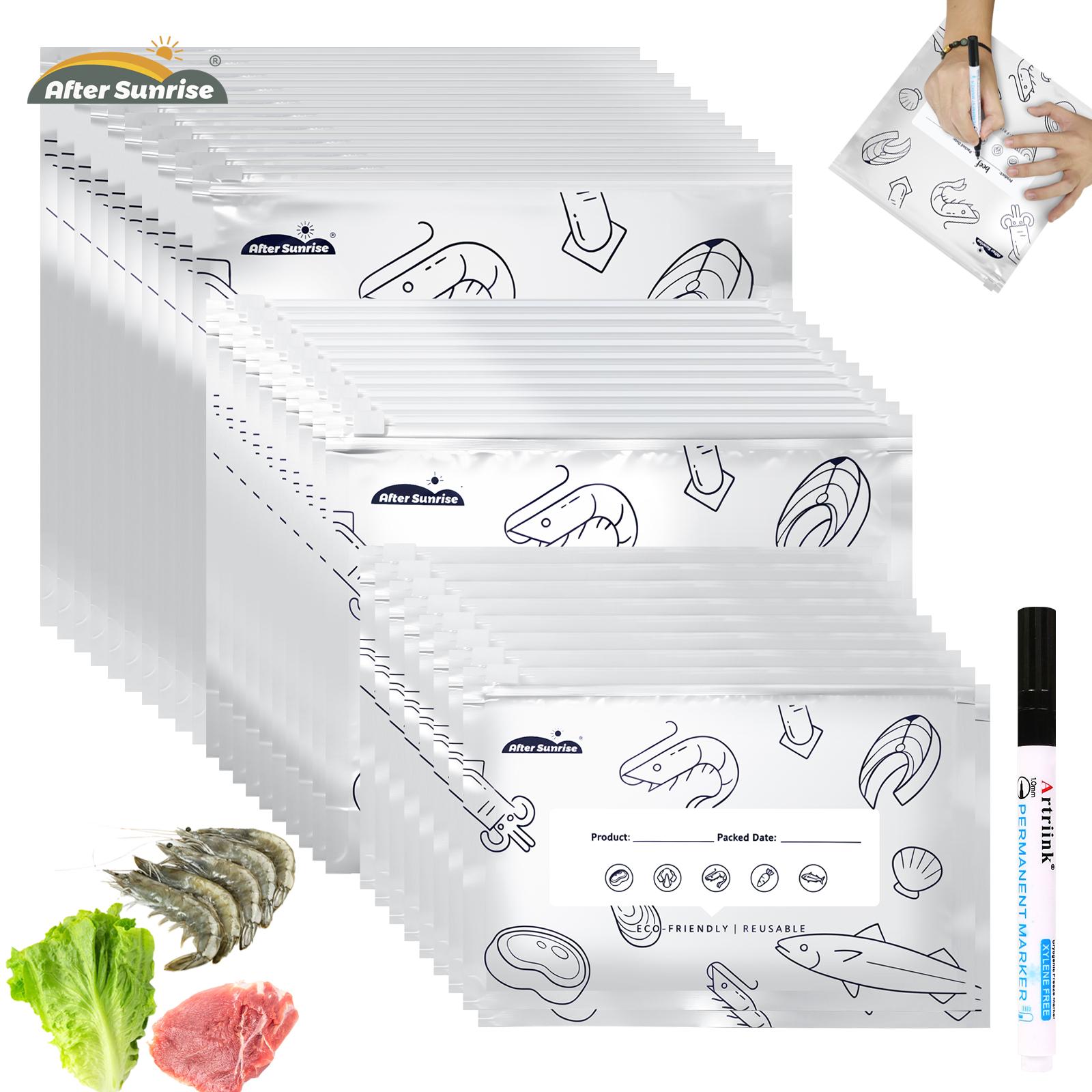 Reusable Zip Bag - 【Makanan yang Diperlukan Pendinginan】Kantong Penyimpanan Aluminium