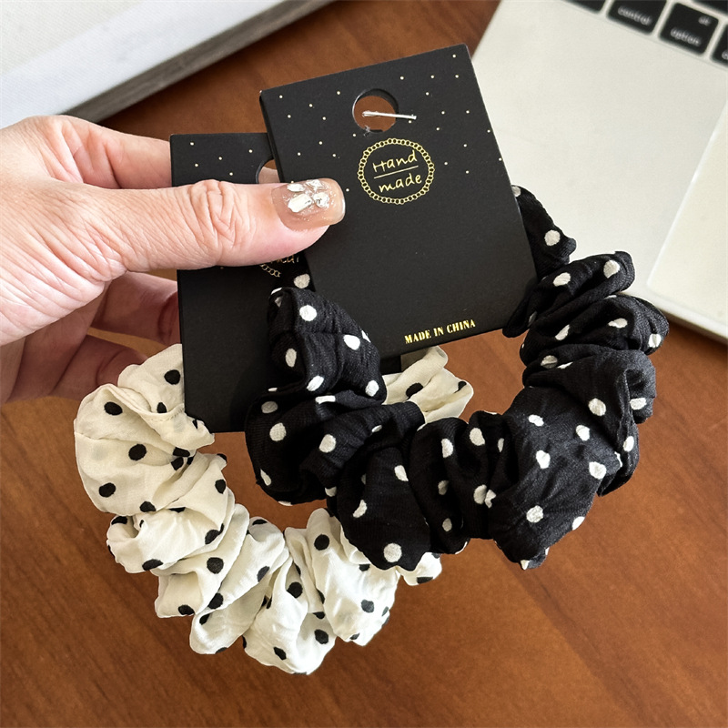 Travel Accessories Girls - 11Cm/14Cm Dot Kain Scrunchies Wanita Anak