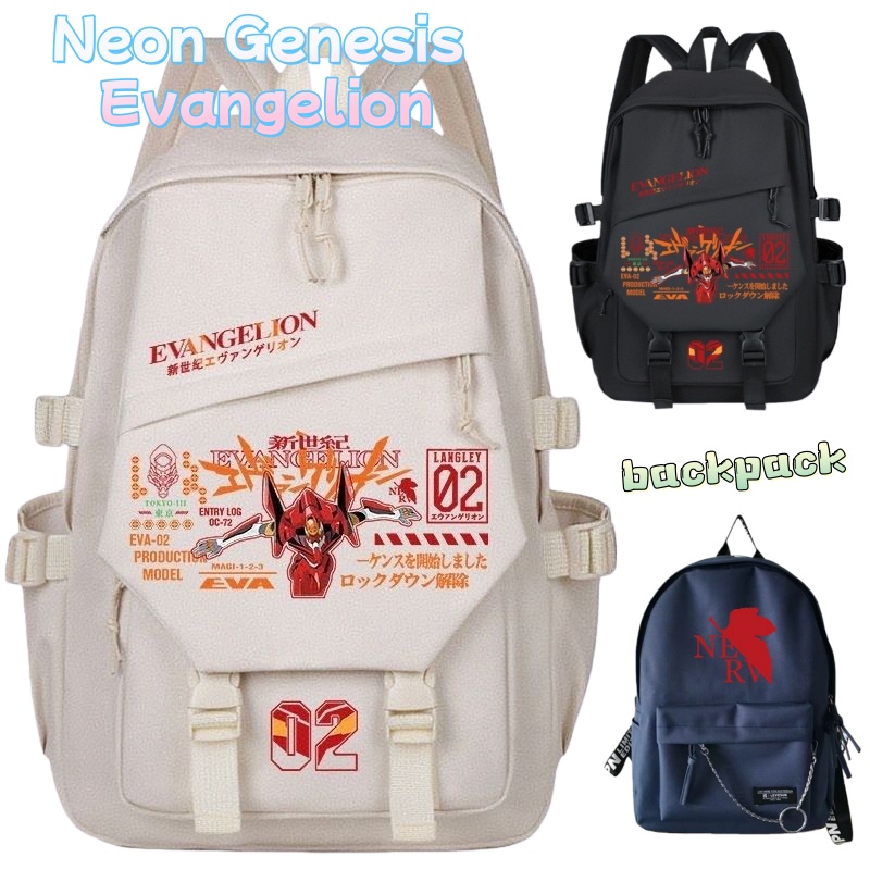Travel Accessories Cute - Ransel Neon Genesis Evangelion Tas Sekolah