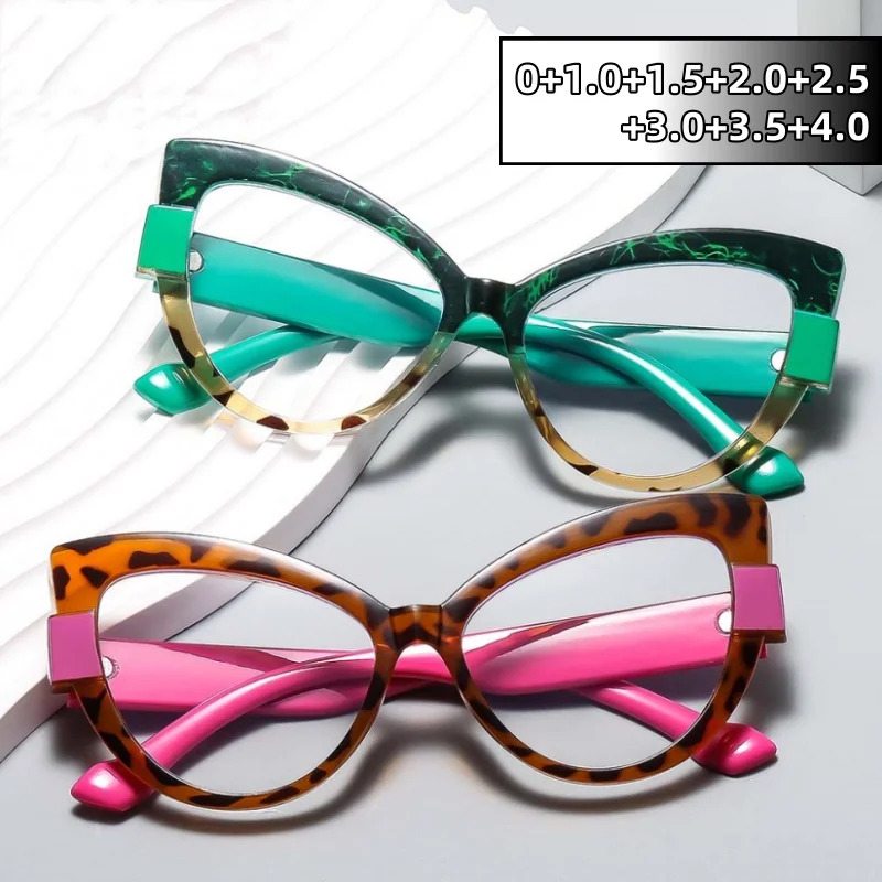 Travel Reading Accessories - Kacamata Baca Cat Eye Berbingkai Besar