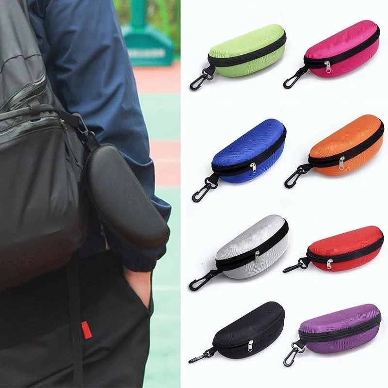 Travel Reading Accessories - Kotak penyimpanan kacamata Pria Wanita, penutup