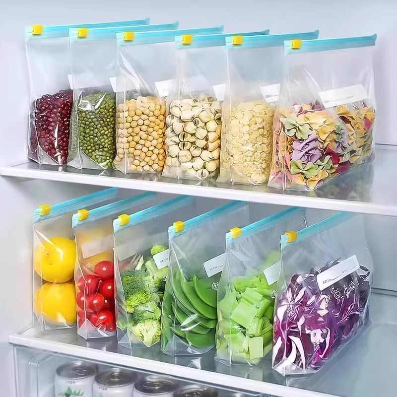 Reusable Zip Bag - Tas Penyimpanan Makanan Kunci Zip, Tas