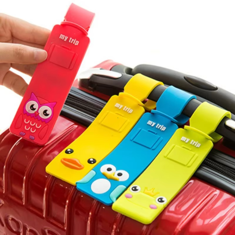 Travel Accessories International - 5pcs Tag Bagasi Silikon Cantik, Tag