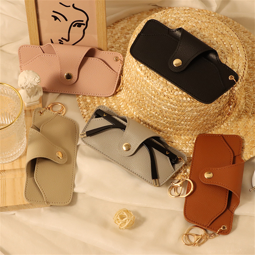 Travel Reading Accessories - Penyimpanan Kacamata Hitam Tempat Kacamata Kulit