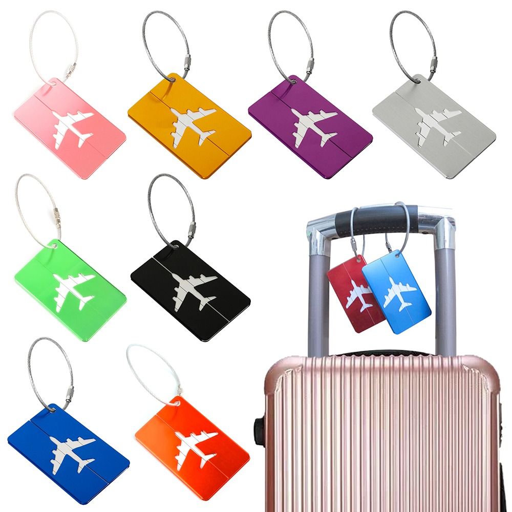 Quality Travel Accessories - Label bagasi perjalanan Aluminium, koper bagasi