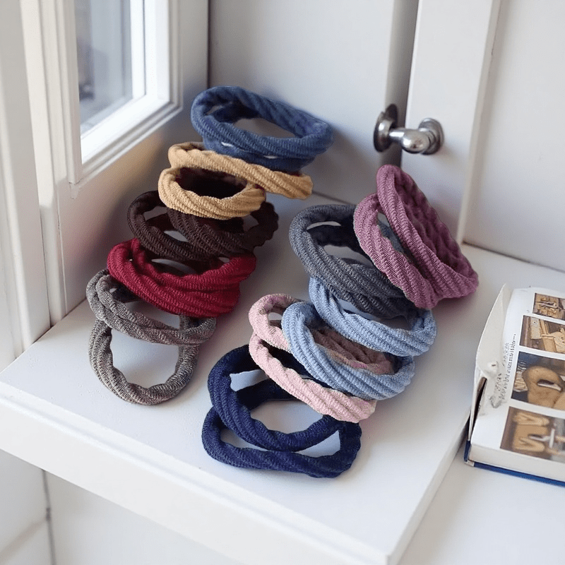 50 PCS Ikat Rambut Satin Nilon - Travel Accessories Girls ulasan dan harga