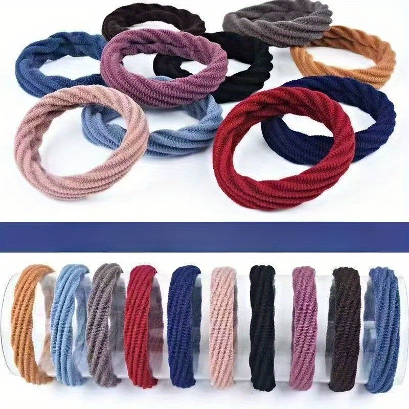 50 PCS Ikat Rambut Satin Nilon - Travel Accessories Girls ulasan dan harga