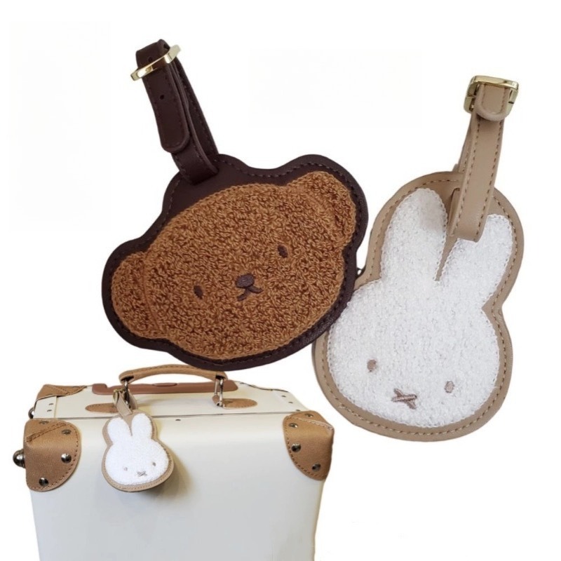 Tag Bagasi Kulit Seri Kartun M - Travel Accessories Cute ulasan dan harga