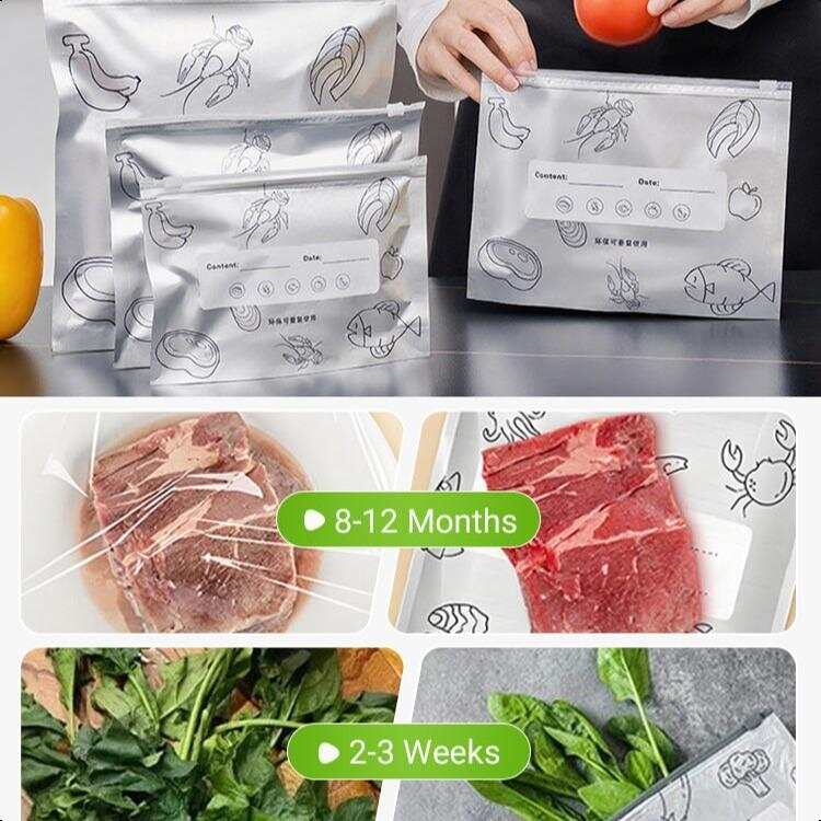 90PCS Set Kantong Penyimpanan  - Reusable Zip Bag ulasan dan harga