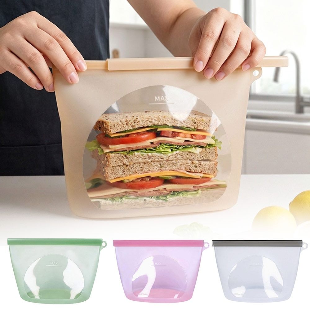 Kantong Penyimpanan Makanan Si - Reusable Zip Bag ulasan dan harga