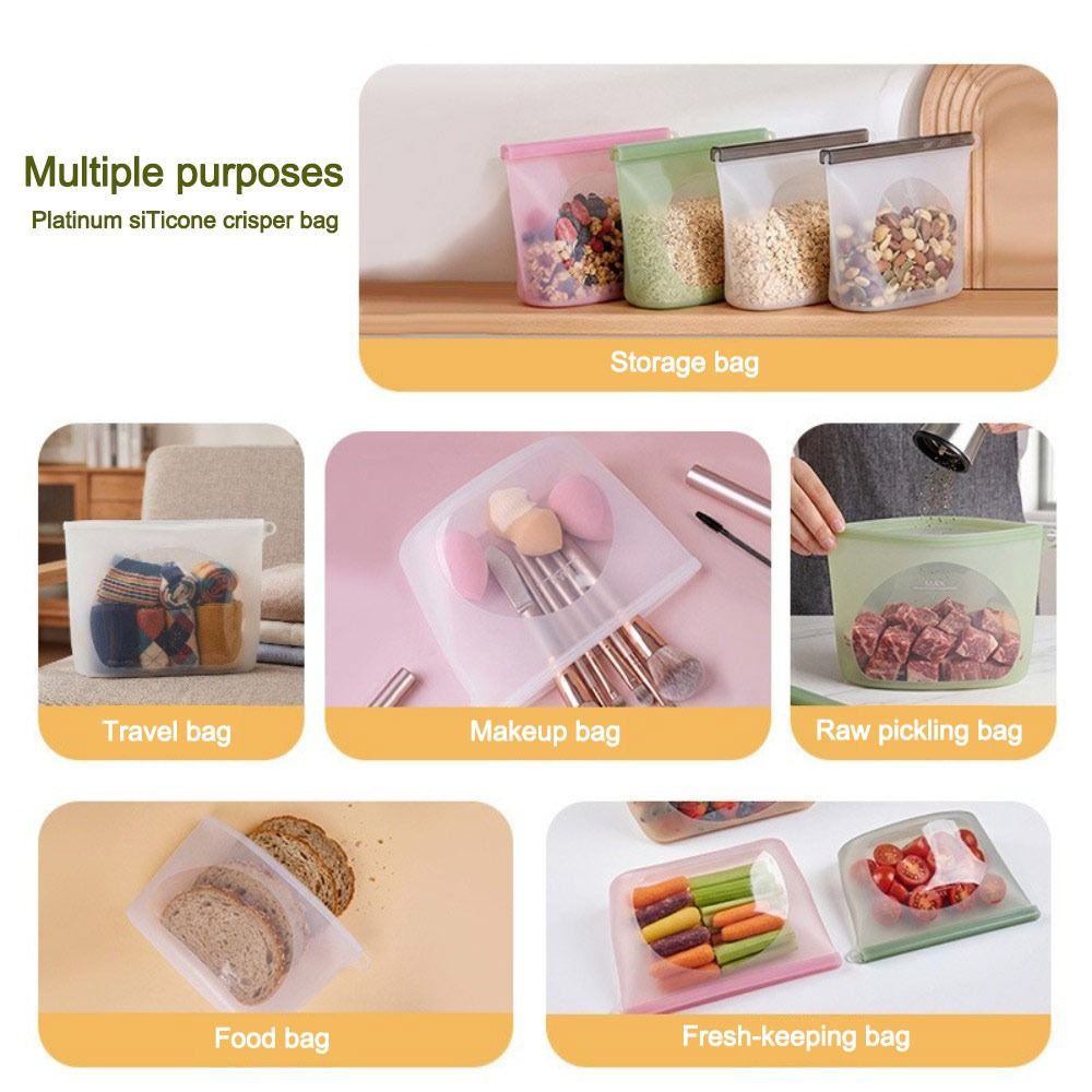 Kantong Pengawet Makanan Silik - Reusable Zip Bag ulasan dan harga