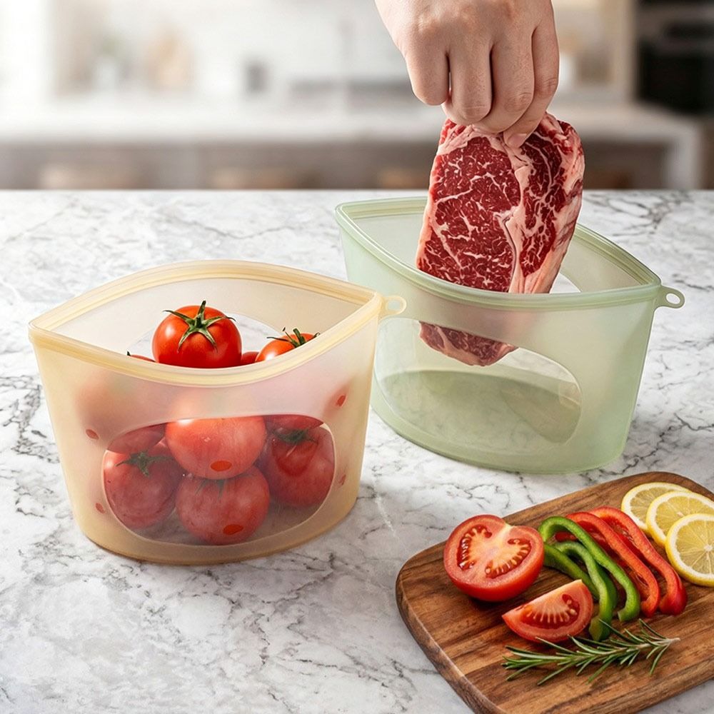 Kantong Pengawet Makanan Silik - Reusable Zip Bag ulasan dan harga