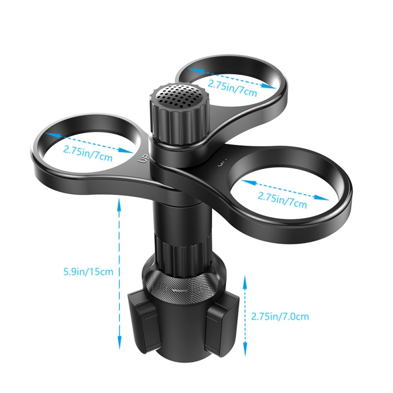 360 °   Tempat Cangkir Mobil 3 - Travel Accessories For Road Trip ulasan dan harga
