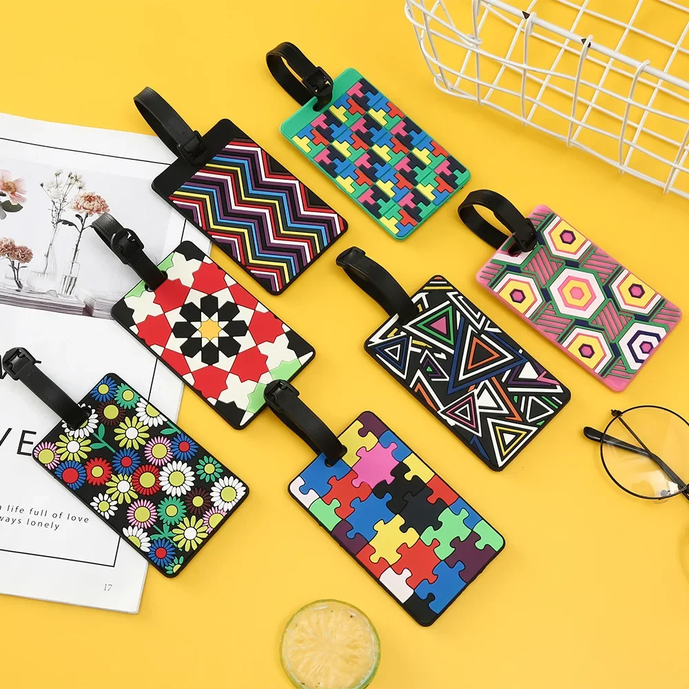1 buah Tag bagasi geometris ko - Travel Accessories International ulasan dan harga