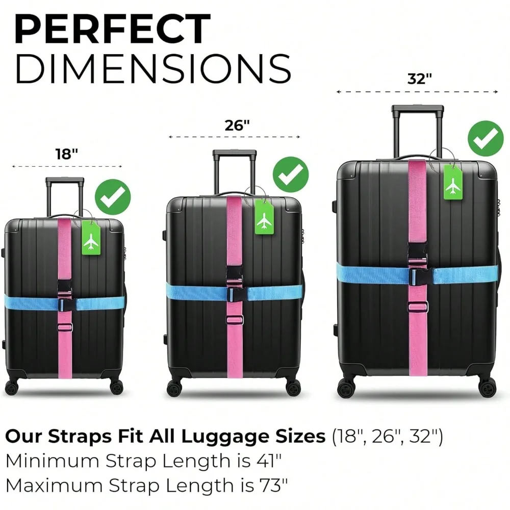 Set Tali Pengikat Koper dengan - Travel Accessories International ulasan dan harga