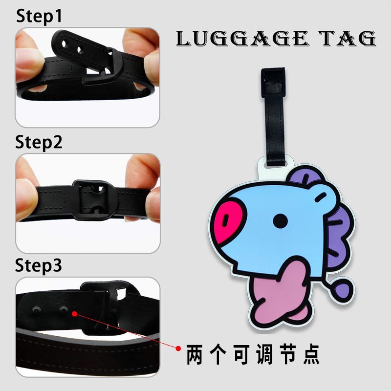 Gantungan kunci kartun BT21 lu - Travel Accessories International ulasan dan harga