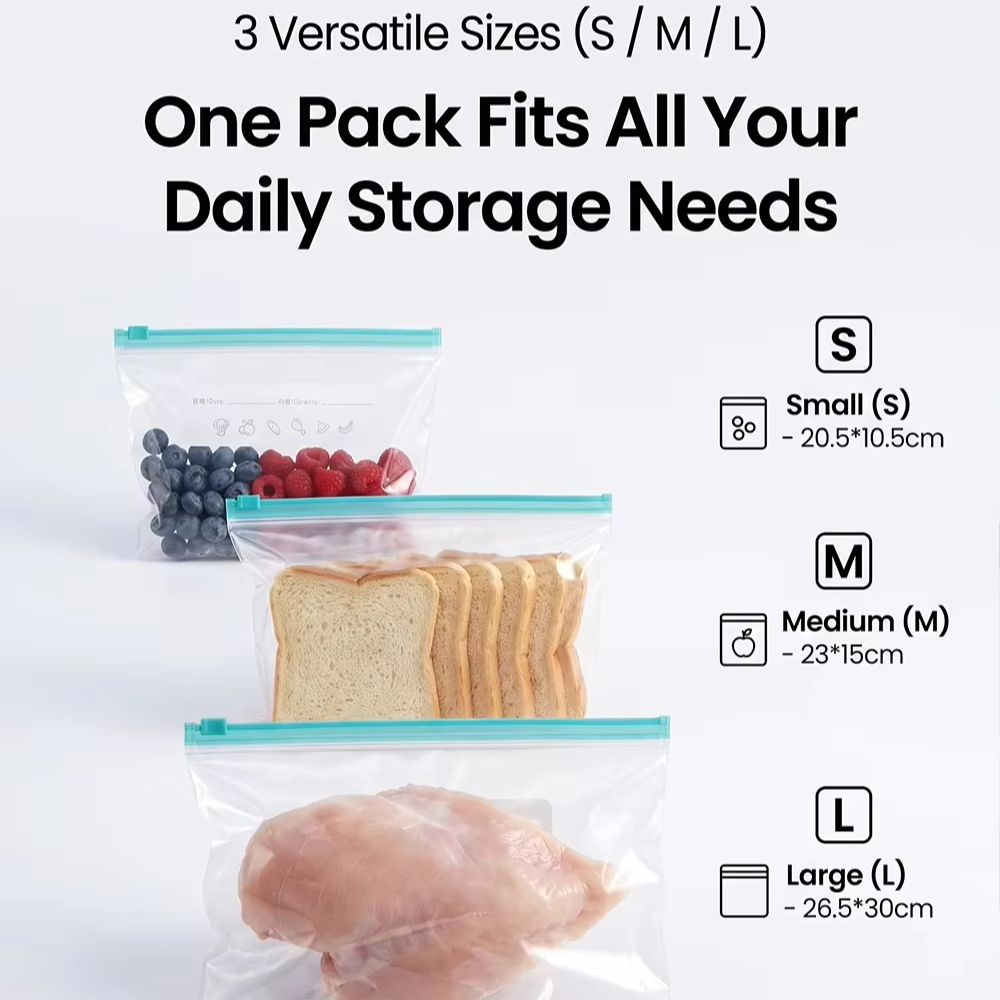 Kantong penyimpanan makanan ku - Reusable Zip Bag ulasan dan harga