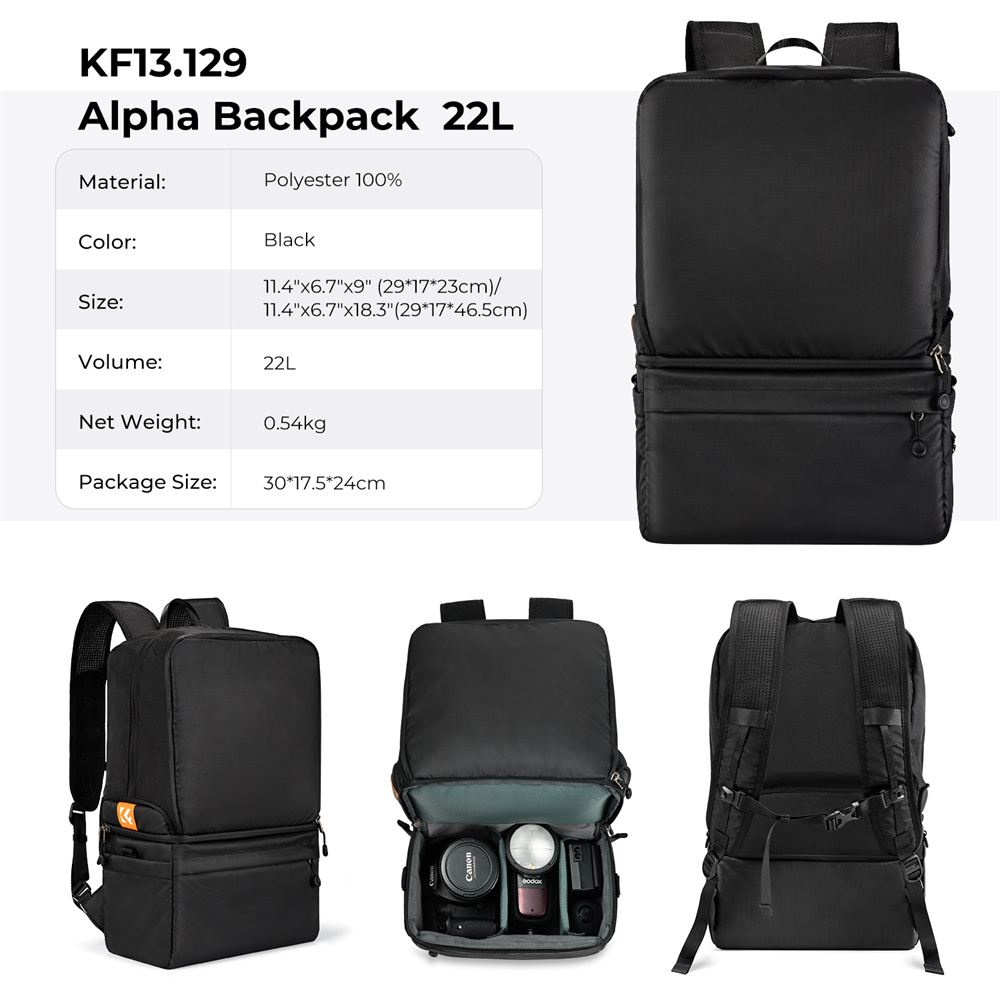 K&F CONCEPT 22L Ransel Kamera  - Camera Bag Travel ulasan dan harga