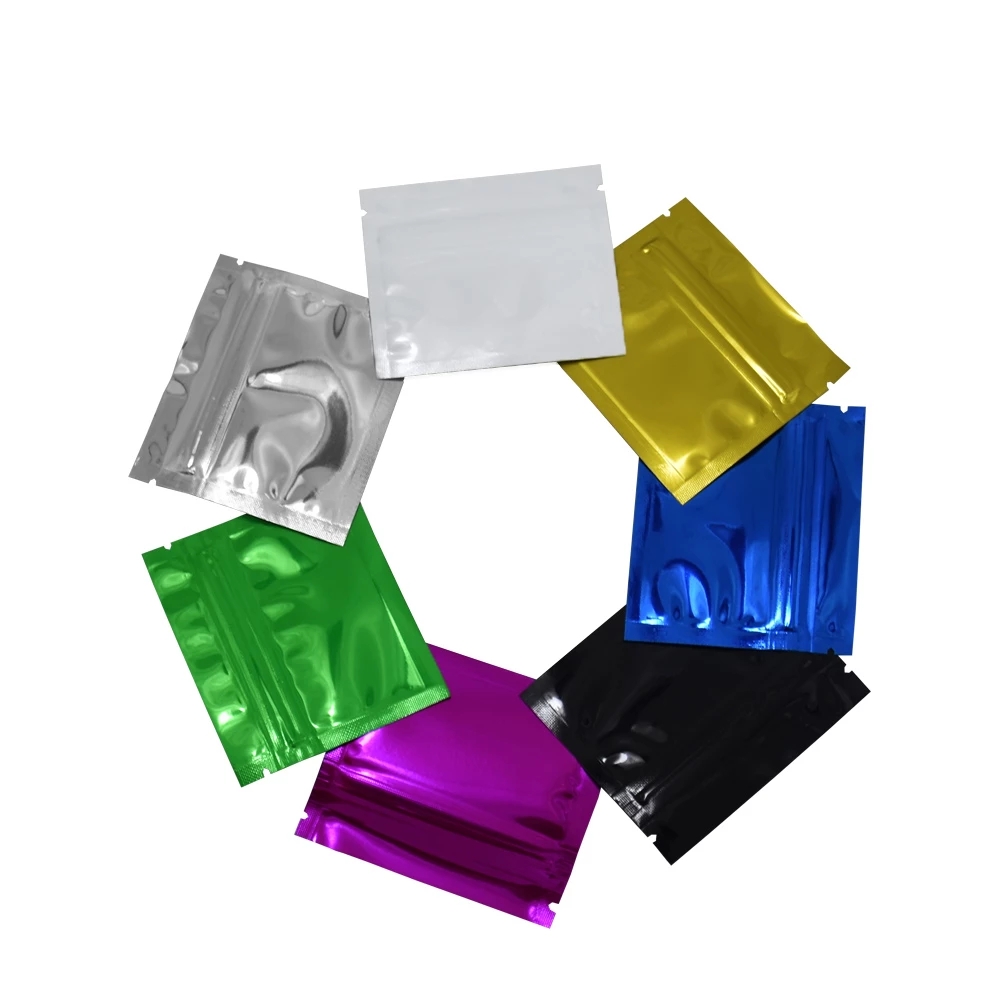 100 Buah Warna-warni Aluminium - Reusable Zip Bag ulasan dan harga