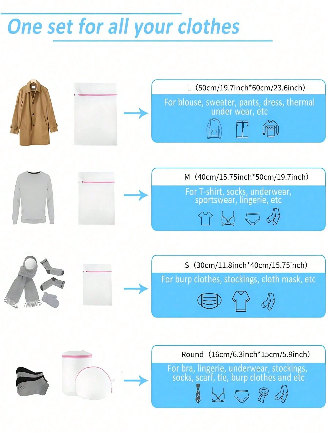 3 Buah/Set Tas Cucian Beritsle - Reusable Zip Bag ulasan dan harga