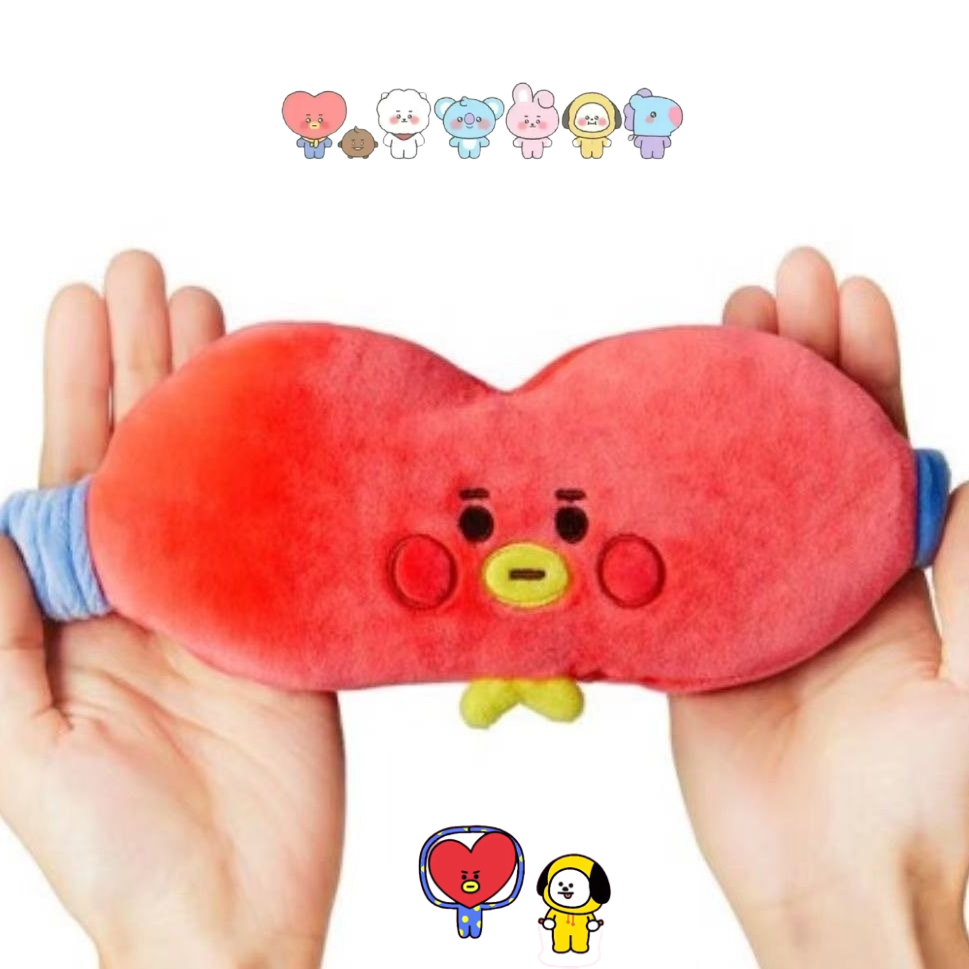 Masker mata boneka plush BT21  - Travel Accessories Cute ulasan dan harga