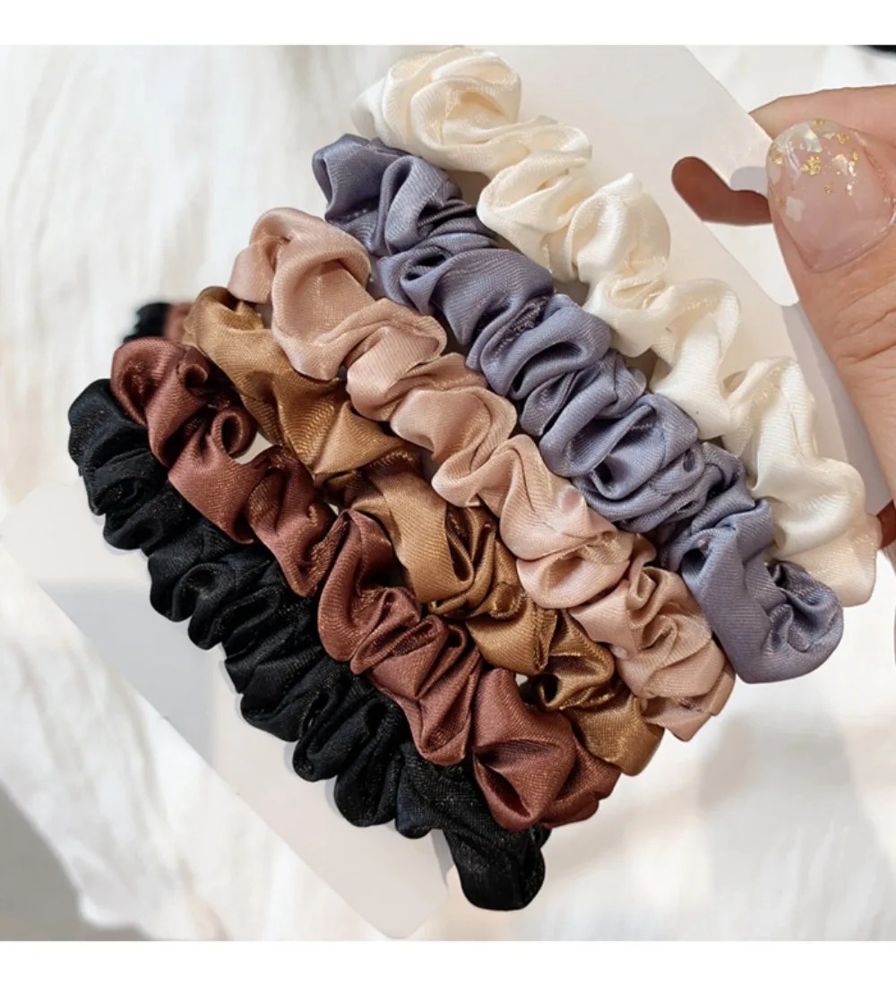 6 Buah Ikat Rambut Satin Lembu - Travel Accessories Girls ulasan dan harga