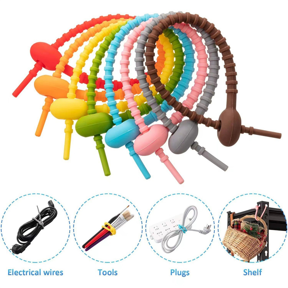 10 Buah/Lot Pengikat Kabel Sil - Reusable Zip Bag ulasan dan harga