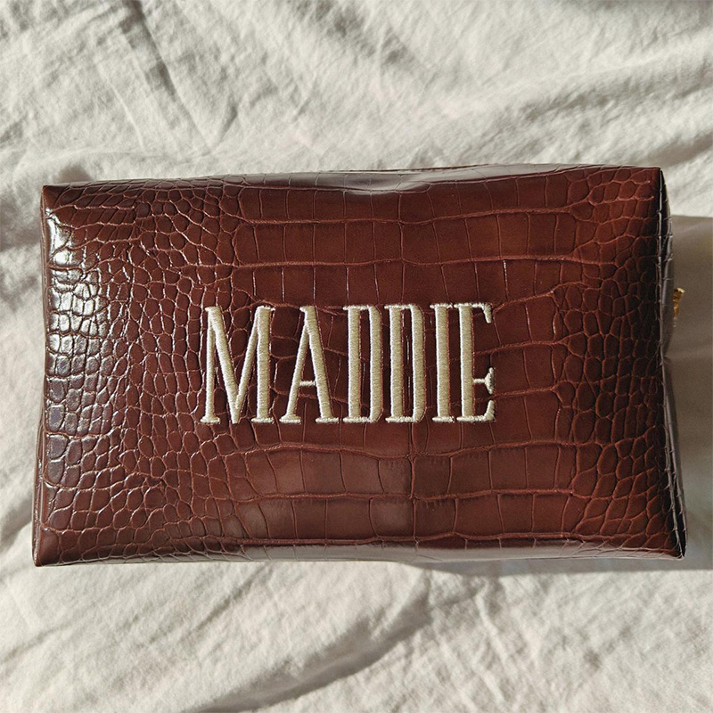 Tas Makeup Bordir Motif Buaya, - Travel Accessories Gift Ideas ulasan dan harga